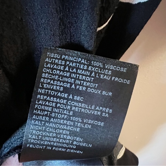 ba&sh Black Floral V-neck Crepe Lady Dress Mini Length Size Medium Flowy - Picture 6 of 11